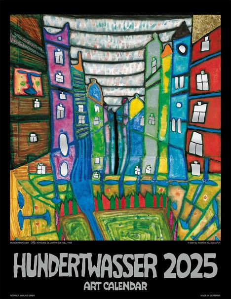 Hundertwasser Art Calendar 2025, Kalender