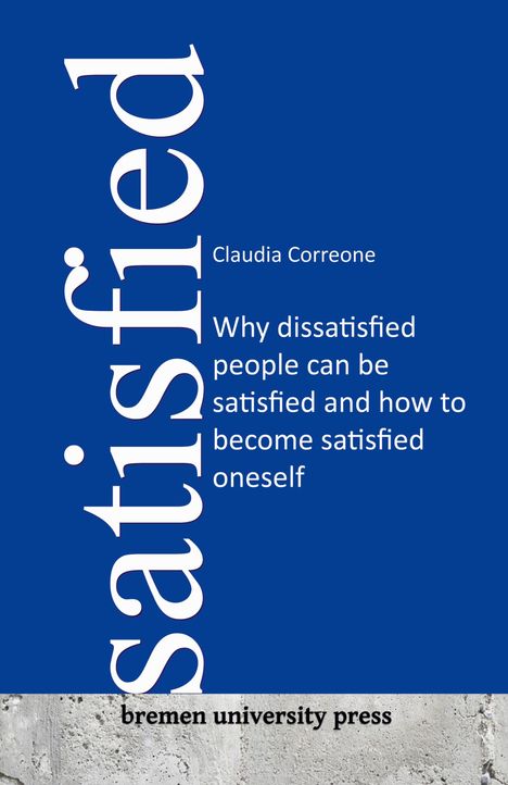 Claudia Correone: Satisfied, Buch