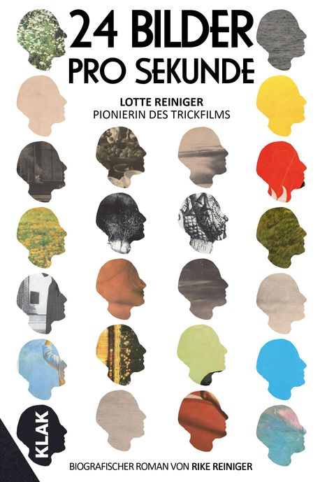 „24 Bilder pro Sekunde: Lotte Reiniger, Pionierin des Trickfilms.“ Silhouetten mit vielfältigen Texturen in Reihen.