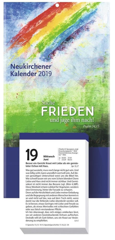 Neukirchener Kalender 2019. Abreißkalender, Diverse