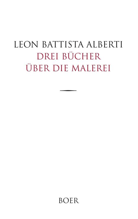 Leon Battista Alberti: Drei Bücher über die Malerei, Buch