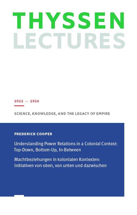 Frederick Cooper: Machtbeziehungen in kolonialen Kontexten: Initiativen von oben, von unten und dazwischen, Buch