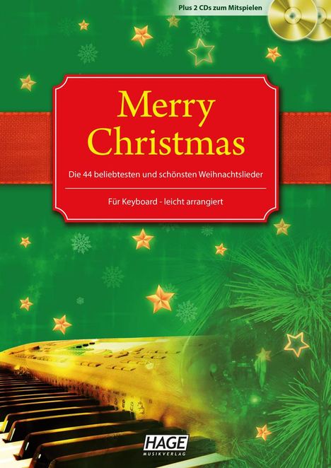 Merry Christmas für Keyboard Notenb./2 CDs, Noten
