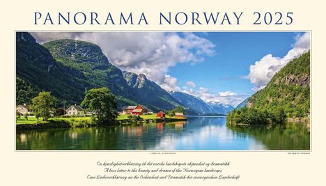 Panorama Norwegen 2025 Wandkalender, Kalender