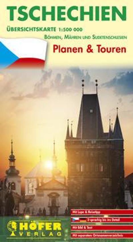 Übersichtskarte Tschechien - CZ 444 1:500 000, Karten