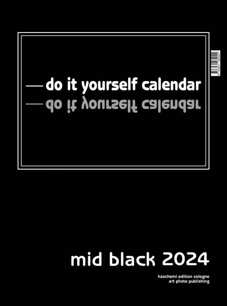 Mid Black 2021 - Blanko Mid Format, Kalender