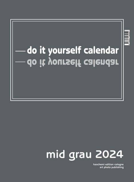 Mid Grau 2024 – Blanko Mid Format, Kalender