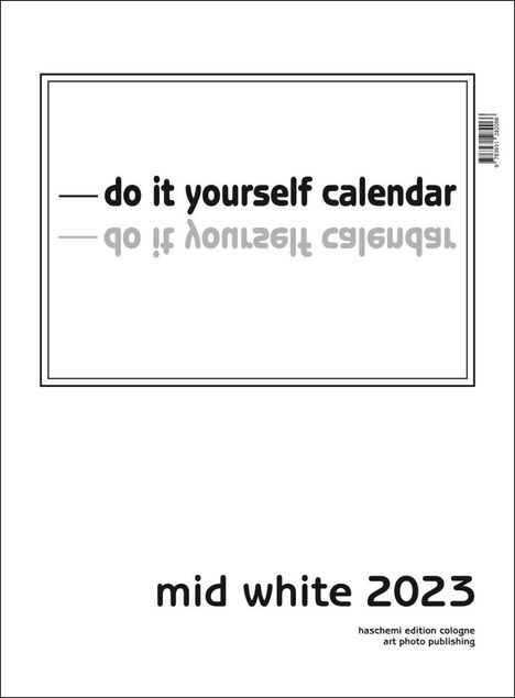 Mid White 2024 - Blanko Mid Format, Kalender