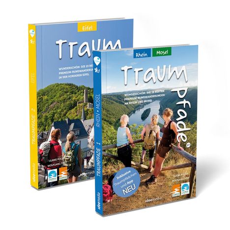 Wolfgang Todt: Traumpfade Geschenk-Set. Zwei Bände mit 41 Top-Touren an Rhein, Mosel und in der Eifel. Detail-Karten, GPS-Daten und Höhenprofile., Buch