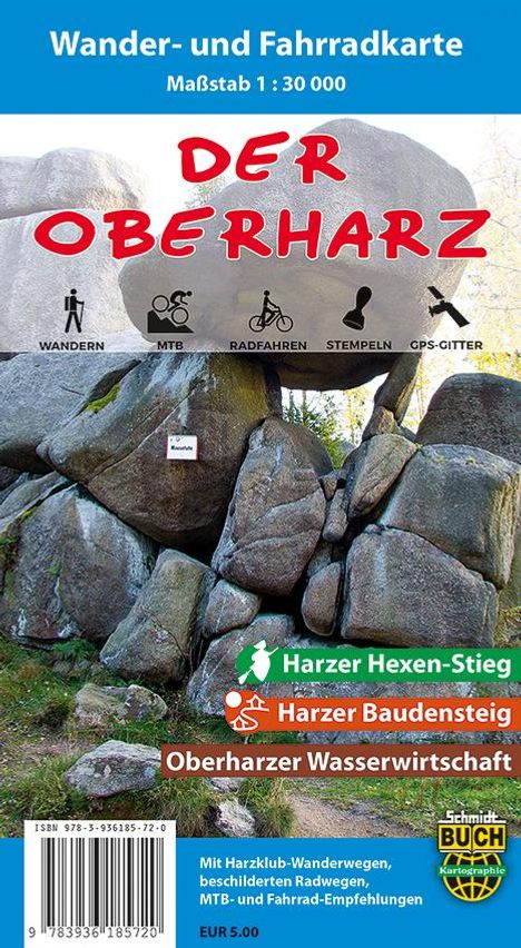 Der Oberharz Wander- und Fahrradkarte 1 : 30 000, Karten