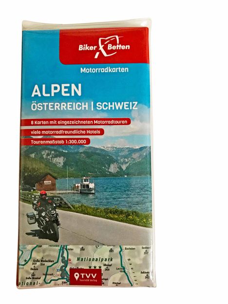 Motorradkarten Set Alpen Österreich Schweiz, Karten