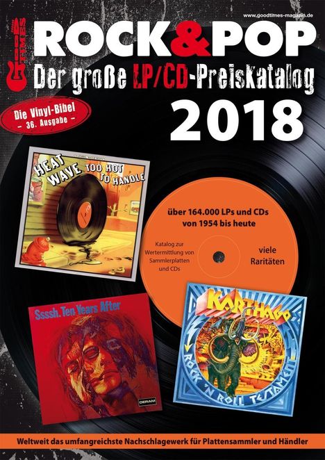 Martin Reichold: Der große Rock &amp; Pop LP/CD Preiskatalog 2018, Buch