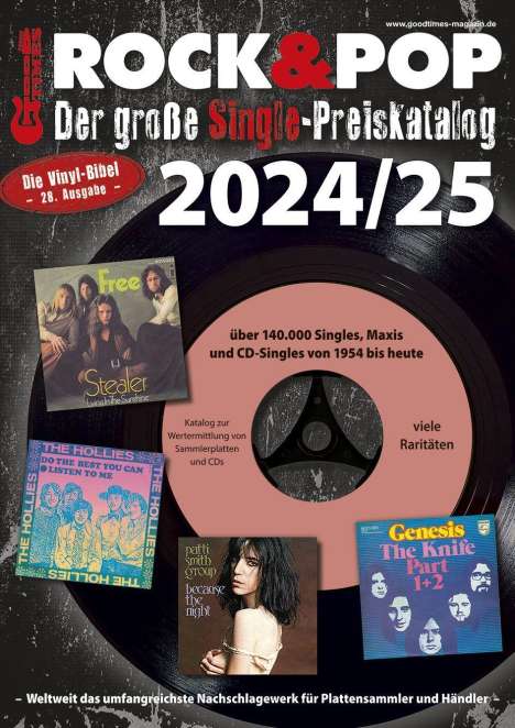 Der große Rock &amp; Pop Single Preiskatalog 2024/25, Buch