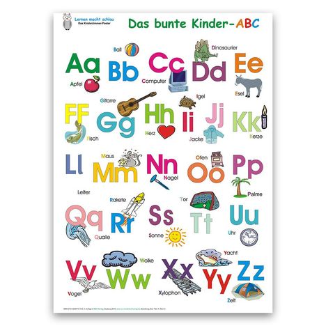 Das bunte Kinder-ABC. Poster 100 x 70 cm, Diverse