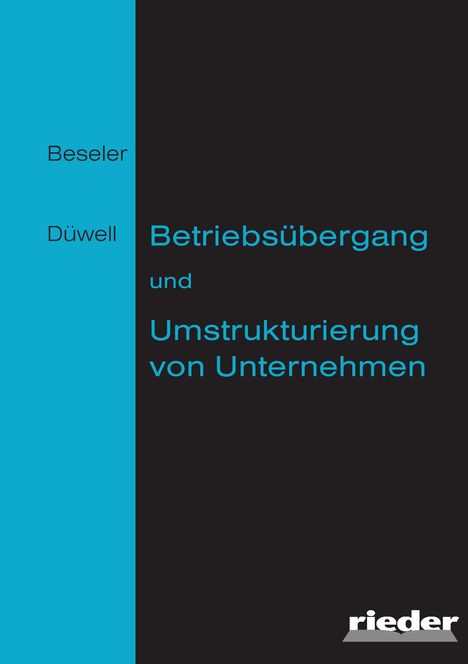 Lothar Beseler: Beseler, L: Betriebsübergang und Umstrukturierung von Untern, Buch