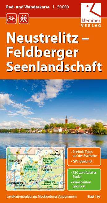 Rad- und Wanderkarte Neustrelitz - Feldberger Seenlandschaft 1 : 50 000, Karten