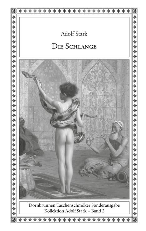 Adolf Stark, Die Schlange. Ein nackter Junge mit einer großen Schlange, bei einem Flötenspieler sitzend.
