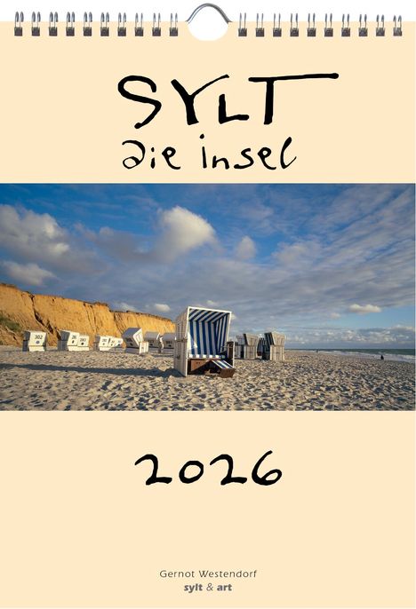 Gernot Westendorf: Sylt-die Insel 2026 A4 Kalender, Kalender