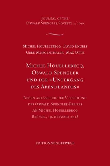 Michel Houellebecq: Michel Houellebecq, Oswald Spengler und der "Untergang des Abendlandes", Buch