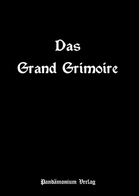 Das Grand Grimoire, Buch