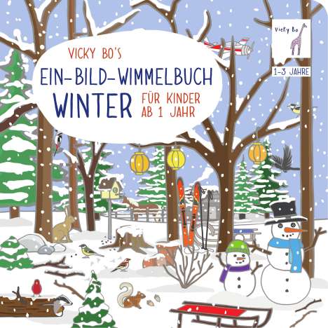 Vicky Bo: Bo, V: Ein-Bild-Wimmelbuch für Kinder ab 1 Jahr - Winter, Buch