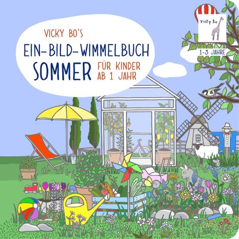 Vicky Bo: Bo, V: Ein-Bild-Wimmelbuch für Kinder ab 1 Jahr - Sommer, Buch