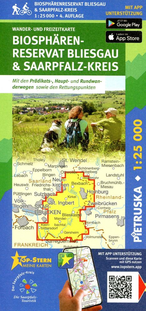 Biosphärenreservat Bliesgau &amp; Saarpfalz-Kreis, Karten