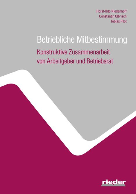 Horst-Udo Niedenhoff: Betriebliche Mitbestimmung, Buch