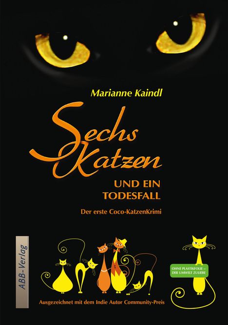 Marianne Kaindl: Sechs Katzen und ein Todesfall, Buch