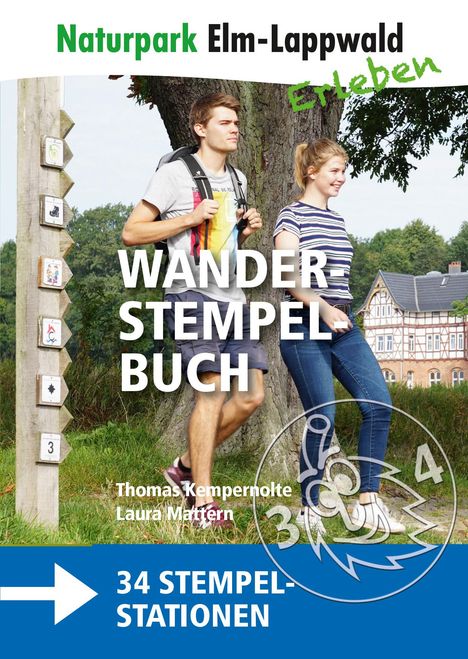 Thomas Kempernolte: Naturpark Elm-Lappwald - Wanderstempelbuch plus Karte, Buch