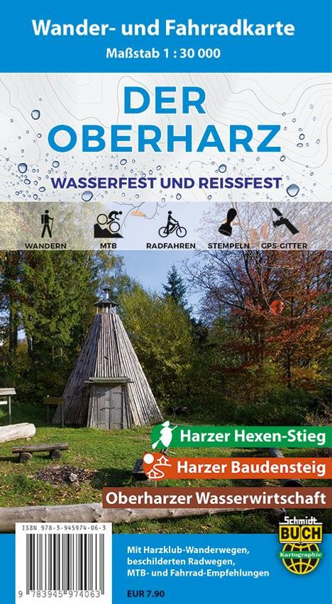 Der Oberharz Wander- und Fahrradkarte 1 : 30 000, Karten