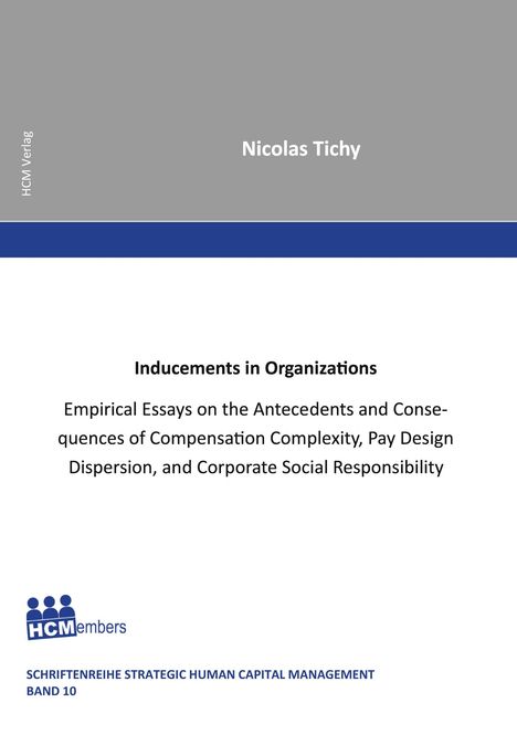 Nicolas Tichy: Inducements in Organizations, Buch