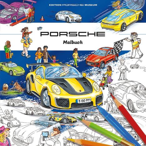 Porsche Malbuch für Kinder, Buch