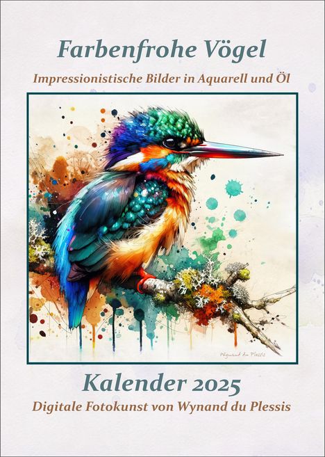 Farbenfrohe Vögel 2025, Kalender