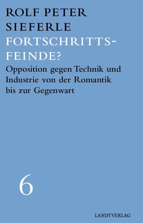Rolf Peter Sieferle: Fortschrittsfeinde?, Buch