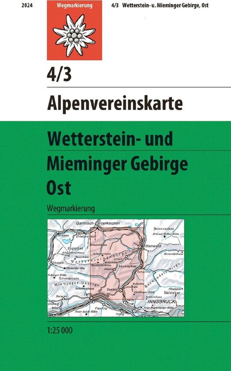 Wetterstein- und Mieminger Gebirge, Ost, Karten