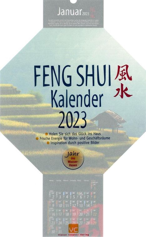 Feng-Shui-Kalender 2023, Kalender
