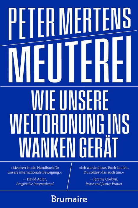 Peter Mertens: Meuterei, Buch