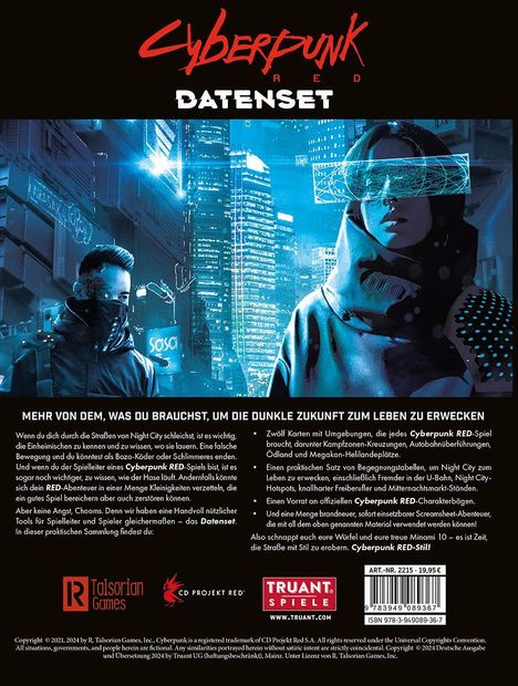 Cyberpunk Red Datenset, Buch