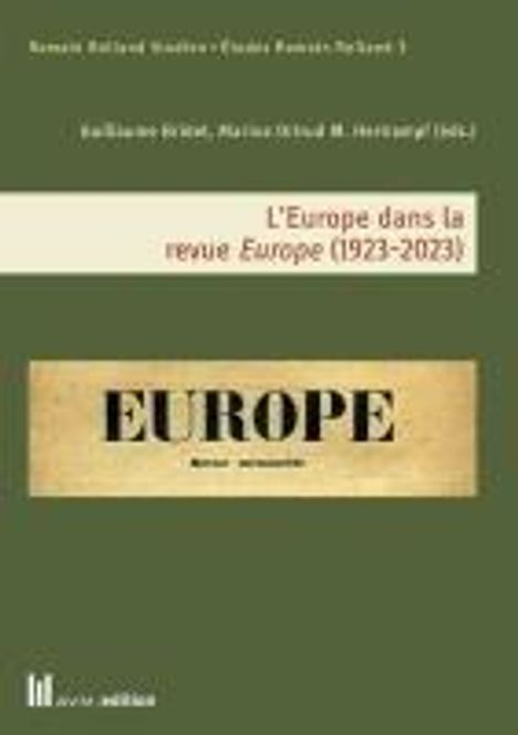 L'Europe dans la revue Europe (1923-2023), Buch