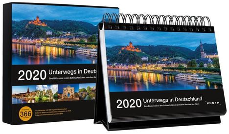 Tischkalender Unterwegs in Deutschland 2020, Diverse