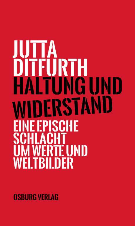 Jutta Ditfurth: Haltung und Widerstand, Buch
