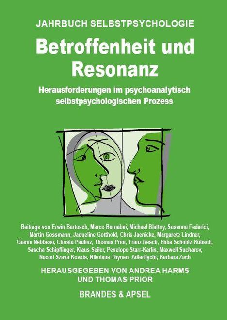 "Betroffenheit und Resonanz" mit Gesichtern in Linienzeichnung auf grünem Hintergrund.