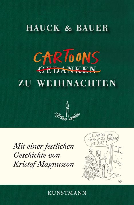 Dominik Bauer: Cartoons zu Weihnachten, Buch