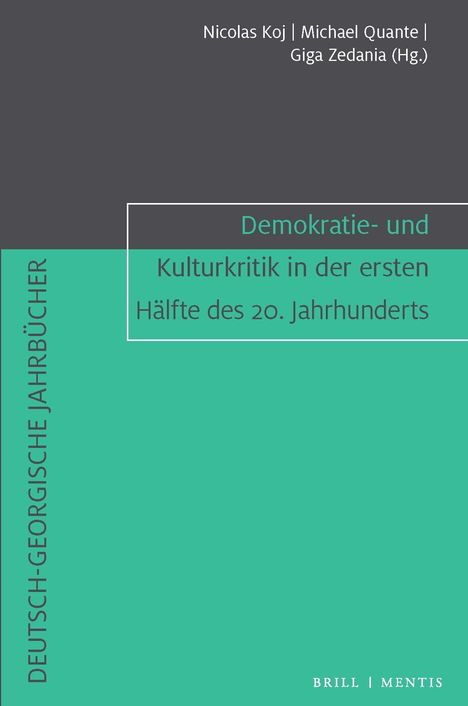 Demokratie- und Kulturkritik in der ersten Hälfte des 20. Jahrhunderts, Buch