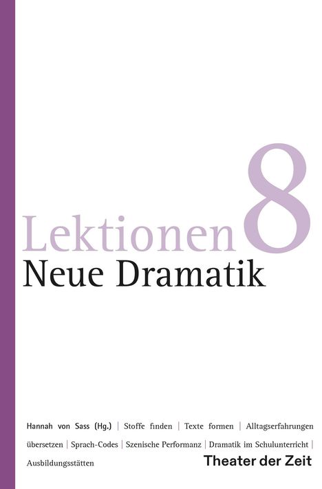 Neue Dramatik, Buch