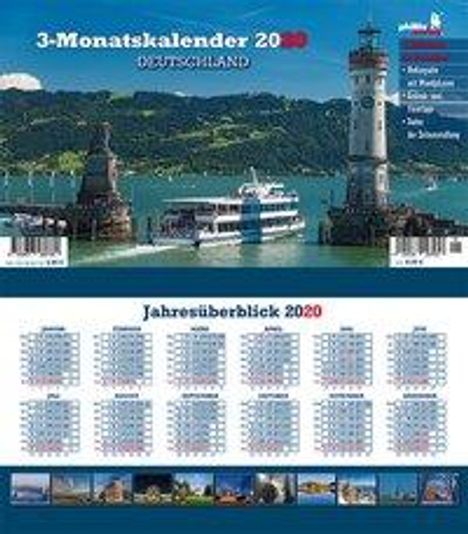 Jörg Neubert: Deutschland 2020 3-Monatskalender, Diverse
