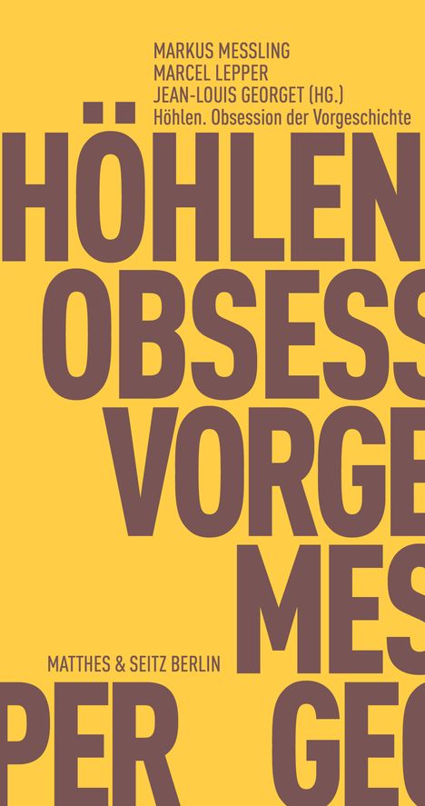 Höhlen. Obsession der Vorgeschichte, Buch