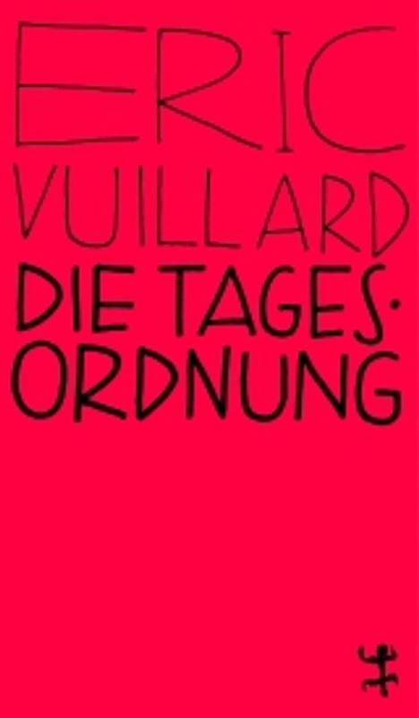 Éric Vuillard: Die Tagesordnung, Buch