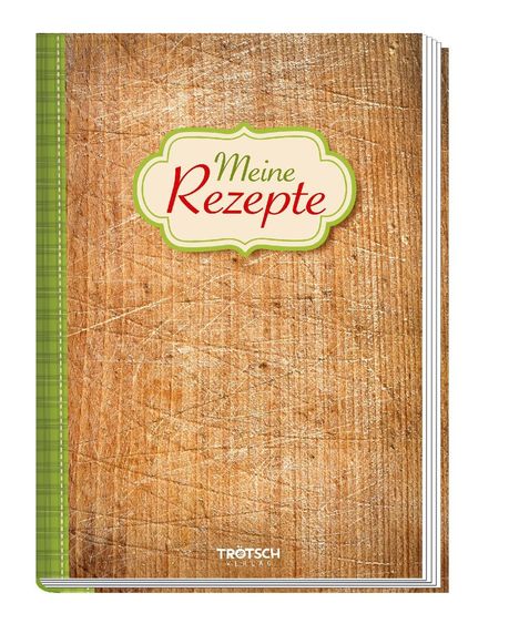 Rezeptbuch "Meine Rezepte" Holz, Buch